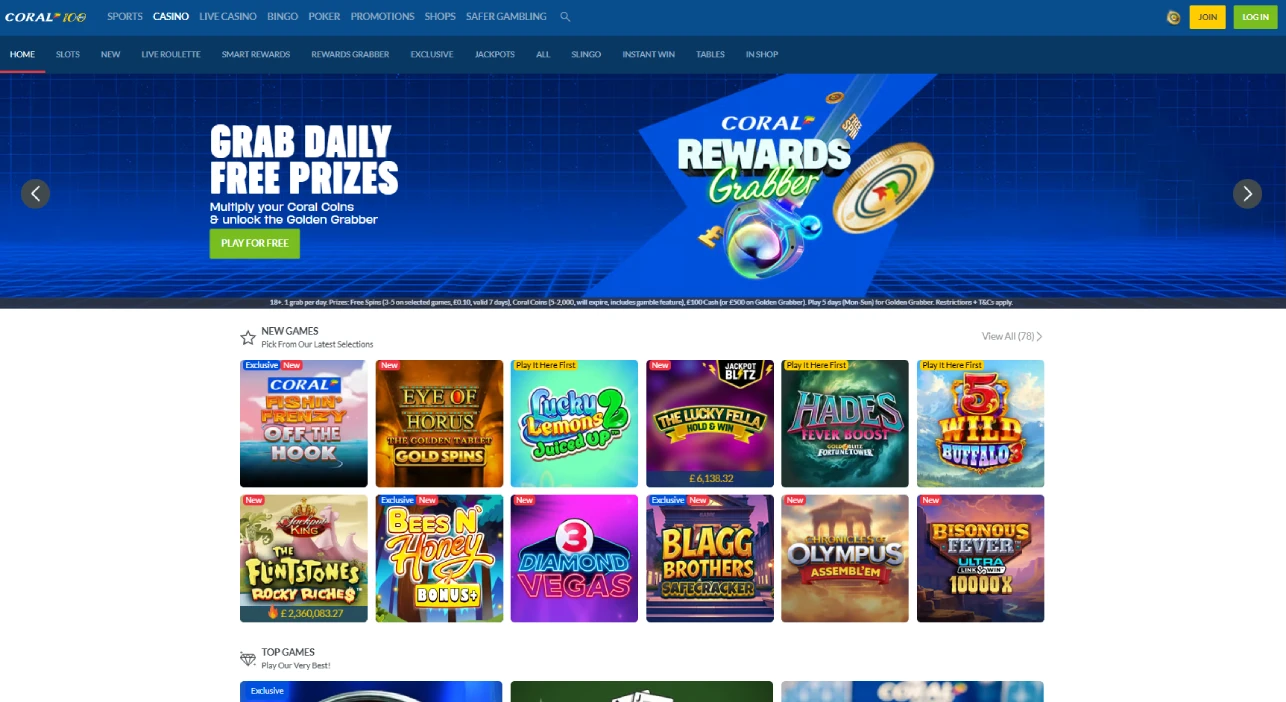Coral Casino, casinos not on GamStop