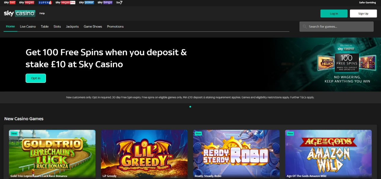 Sky Bet Casino, Casinos not on GamStop