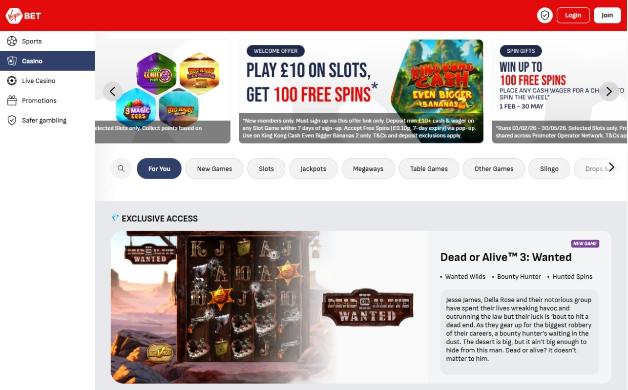 Virgin Bet Casino